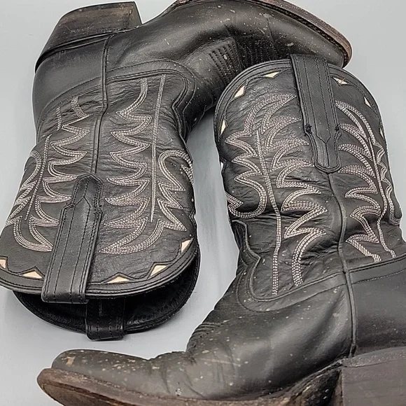 Tecovas Jolene Black Leather Boots 7.5 - Picture 5 of 14